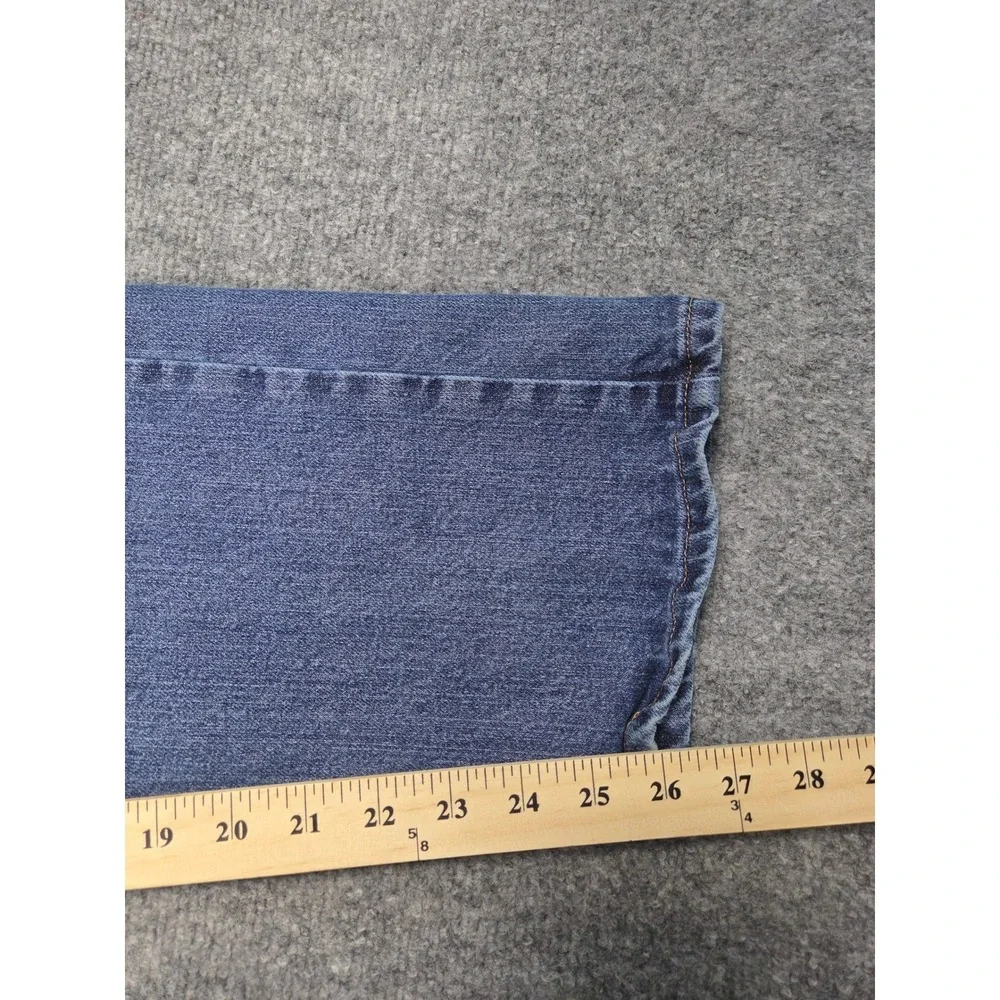 Wrangler Regular Fit Jeans Mens 36x29 Blue Denim‎ Straight Leg Stretch Comfort